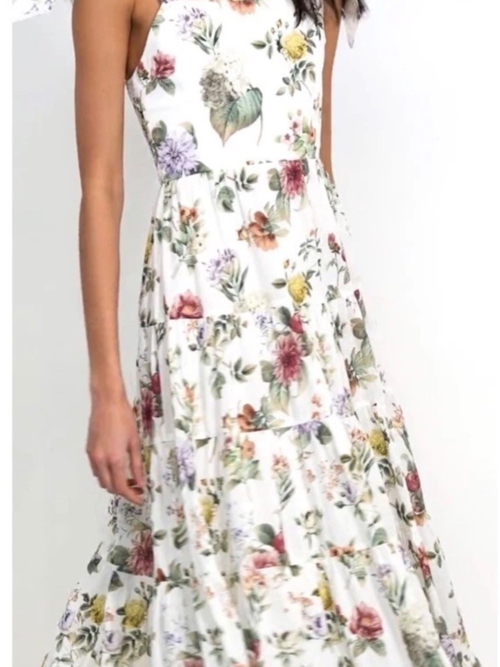Alice + Olivia Monnie Maxi Dress Floral Sweet Nothings Fairytale Easy Luxury 6 - Picture 2 of 16